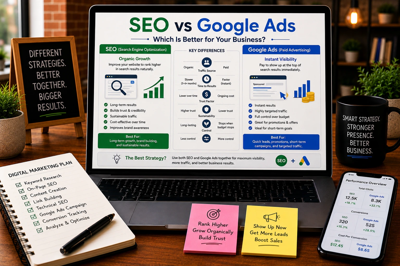 SEO vs Google Ads